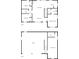 Schematic layout showing both floors: bedrooms, Gathering room, garage, and kitchen at 33 Moriah Ne Way, Rydal, GA 30171