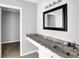 Bathroom features a decorative countertop, framed mirror and neutral paint at 2972 Parc Lorraine, Lithonia, GA 30038