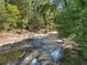 Lush creek bed featuring a small stream of water flowing through the trees at 1500 Historic Vw, Stone Mountain, GA 30087