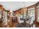 Spacious eat-in kitchen with wood cabinetry, stainless appliances, and breakfast nook at 1500 Historic Vw, Stone Mountain, GA 30087