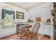 Cozy living space with a chess table, kitchenette, and a charming window view at 1500 Historic Vw, Stone Mountain, GA 30087