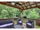 Charming covered deck with a wooded view, perfect for enjoying the outdoors at 20 Friendship Rd, Euharlee, GA 30145