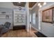 Inviting entryway with a wood ceiling, stylish front door, and hardwood floors at 20 Friendship Rd, Euharlee, GA 30145