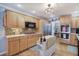 The kitchen features oak cabinetry, modern appliances, and a convenient center island at 20 Friendship Rd, Euharlee, GA 30145