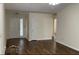 Spacious living room with hardwood floors and neutral wall paint at 504 Edgewood Trce, Mcdonough, GA 30253