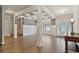Spacious foyer with hardwood floors, coffered ceilings, and classic millwork, creating a grand entrance at 902 Edgewater Dr, Loganville, GA 30052