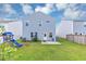 Well-maintained backyard with lush grass, play set, and perfect for outdoor enjoyment at 109 Paulownia Cir, Mcdonough, GA 30253