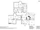 Detailed floor plan illustrates layout of home including basement, first, and second floor with dimensions at 4685 Braselton Hwy, Hoschton, GA 30548