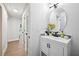 Bathroom with modern vanity, fixtures, and sleek design at 5077 Martindale Ln, Stone Mountain, GA 30088