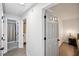 Hallway with views of bedroom and bathroom at 5077 Martindale Ln, Stone Mountain, GA 30088