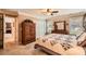 Cozy main bedroom with carpeted floors, neutral colored walls, and -and- closets at 181 Weatherstone Dr, Woodstock, GA 30188