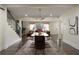 Dining area with open floor plan, seamlessly connecting to the living room and kitchen at 1218 Crestwood Se Dr, Atlanta, GA 30316