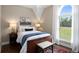 Charming bedroom with a large window, plush bedding, and beautiful natural light at 692 Brooks Woolsey Rd, Brooks, GA 30205