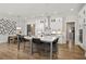 Spacious kitchen with a large central island, modern appliances, and adjacent dining area at 782 Brooke View Drive, Canton, GA 30115