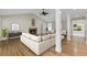 Bright living room with a fireplace, hardwood floors, and vaulted ceilings at 2737 Fontainebleau Drive, Dunwoody, GA 30360