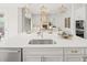 Kitchen island provides plenty of counter space and views to the living room and fireplace at 753 Brooke View Drive, Canton, GA 30115