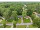 Aerial view of a neighborhood showcasing well-maintained homes, lush trees, and manicured lawns, offering a serene environment at 3222 Edgemont Way, Decatur, GA 30032