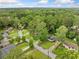 Stunning aerial view of tree-lined neighborhood streets and verdant landscapes, showing proximity to downtown in the distance at 3222 Edgemont Way, Decatur, GA 30032