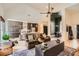 Open living space with a combination living room and kitchen area, perfect for entertaining at 3619 Elinburg Ne Ct, Buford, GA 30519