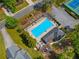 Aerial view of pool and playground in neighborhood at 2830 Scottish Mill Way, Marietta, GA 30068