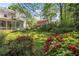Tranquil backyard with vibrant azaleas, lush lawn, and mature trees offering a peaceful retreat at 2830 Scottish Mill Way, Marietta, GA 30068