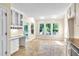 Bright eat-in kitchen area with skylights and convenient desk area at 2830 Scottish Mill Way, Marietta, GA 30068