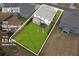 Aerial view of the property showing the house, backyard, and lot size of 0.25 acres at 4365 Sunflower Cir, Cumming, GA 30040