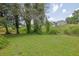 Large, green backyard featuring beautiful trees and lush greenery, perfect for outdoor activities and relaxation at 3411 Morgan Rd, Canton, GA 30115