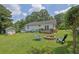 Backyard with fire pit and outdoor seating at 3411 Morgan Rd, Canton, GA 30115