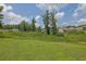 Exterior landscape view with lush green yard and other houses in the background at 3411 Morgan Rd, Canton, GA 30115