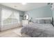 Bedroom with a calming blue color palette, soft textures, and lots of natural light at 122 Susobell Pl, Woodstock, GA 30188