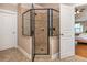 The bathroom features a walk-in shower and neutral tile surround at 2850 Seagrave Way, Marietta, GA 30066