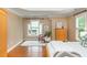 Bright main bedroom featuring a neutral color palette and hardwood floors at 2850 Seagrave Way, Marietta, GA 30066