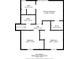 Floor plan showcasing the layout of the bedrooms and bathrooms on the second floor at 3232 Valley View St, Powder Springs, GA 30127