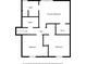Second floor with primary bedroom, two bedrooms, hall, walk in closet and two baths at 3232 Valley View St, Powder Springs, GA 30127