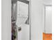 Efficient laundry closet with a stacked washer and dryer unit at 3115 Seven Pines Ct # 308, Atlanta, GA 30339
