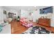 Bright open living and dining space featuring hardwood floors and neutral paint colors at 3115 Seven Pines Ct # 308, Atlanta, GA 30339