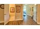 Finished basement with wood floors and multiple rooms for flexible living and entertaining at 794 Rutland Ct, Lithonia, GA 30058