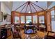 Elegant office space with a unique ceiling design, custom woodwork, and plenty of natural light at 794 Rutland Ct, Lithonia, GA 30058