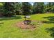 Well with decorative structure sitting in the middle of the expansive backyard at 705 S Bethany Rd, Mcdonough, GA 30252