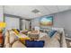 Finished basement with an entertainment area, large sectional sofa, and modern décor at 705 S Bethany Rd, Mcdonough, GA 30252