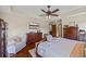 Comfortable bedroom offers hardwood floors, ample closet space and recessed lighting at 705 S Bethany Rd, Mcdonough, GA 30252