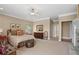 Spacious main bedroom with fireplace, carpet, and large window view at 922 Florence Rd, Douglasville, GA 30134