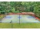 Community basketball court with well-defined lines surrounded by lush greenery at 1065 Bookhout Drive Dr, Cumming, GA 30041