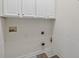 Functional laundry room with white cabinets and essential hookups at 1065 Bookhout Drive Dr, Cumming, GA 30041