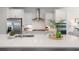 Kitchen featuring stainless steel appliances, white countertops, and a gas range cooktop at 621 Hanlon Way, Alpharetta, GA 30009