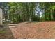 A spacious backyard features ample space and mature trees creating a private outdoor oasis at 288 Old Burnt Hickory Rd, Acworth, GA 30101