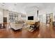 Relaxing lounge area with comfortable seating, a TV, and a billiards table for leisure at 3040 Peachtree Rd, Atlanta, GA 30305