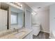 Bathroom features double sinks with granite countertops and modern fixtures at 1900 Tribble Ridge Dr, Lawrenceville, GA 30045