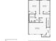Upstairs floor plan featuring bedrooms, closets, and bathroom; provides an overview of the layout at 1810 Ashborough Se Rd # G, Marietta, GA 30067